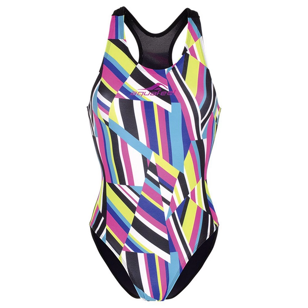 Aquafeel Damen Badeanzug Stripe Confusion Frontprint 3 Aquafeel Damen Badeanzug Stripe Confusion Frontprint