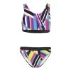 Aquafeel Mädchen Bikini Stripe Confusion -Schwimmausrüstung Aquafeel Maedchen Bikini Watercolors Fullprint 401 01
