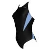 Chilliez Badeanzug DUO Schwarz-hellblau Schwimmtraining -Schwimmausrüstung Chilliez Badeanzug DUO schwarz gelb Schwimmtraining 539 01
