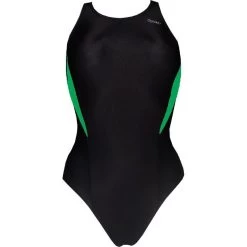 Chilliez Badeanzug DUO Schwarz-grün Schwimmtraining -Schwimmausrüstung Chilliez Badeanzug DUO schwarz hellblau Schwimmtraining 540 02
