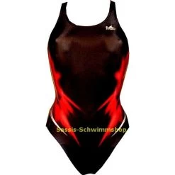 Chilliez Badeanzug FIRE Schwarz Schwimmtraining