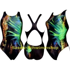 Chilliez Badeanzug STORMY Green Schwimmtraining