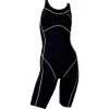 Chilliez Wettkampf Schwimmanzug Kneeskin Schwarz-weiß -Schwimmausrüstung Chilliez Wettkampf Schwimmanzug Kneeskin Sharkskin black re 549 01