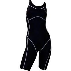 Chilliez Wettkampf Schwimmanzug Kneeskin Schwarz-weiß