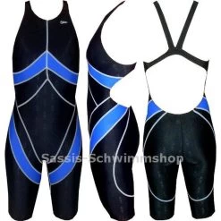 Chilliez Wettkampf Schwimmanzug Kneeskin Sharkskin Schwarz-blau 7 Chilliez Wettkampf Schwimmanzug Kneeskin Sharkskin Schwarz-blau -Schwimmausrüstung Chilliez Wettkampf Schwimmanzug Kneeskin Sharkskin blau 542 03