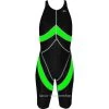 Chilliez Wettkampf Schwimmanzug Kneeskin Sharkskin Schwarz-grün -Schwimmausrüstung Chilliez Wettkampf Schwimmanzug Kneeskin Sharkskin schwarz g 545 01
