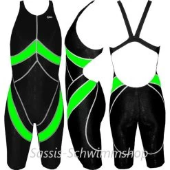 Chilliez Wettkampf Schwimmanzug Kneeskin Sharkskin Schwarz-grün 7 Chilliez Wettkampf Schwimmanzug Kneeskin Sharkskin Schwarz-grün -Schwimmausrüstung Chilliez Wettkampf Schwimmanzug Kneeskin Sharkskin schwarz g 545 03