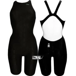 Chilliez Wettkampf Schwimmanzug Kneeskin Sharkskin Schwarz