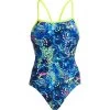 Funkita Damen Badeanzug Butterfly Effect Single Strap -Schwimmausrüstung Funkita Damen Badeanzug Butterfly Effect Single Strap 64 01