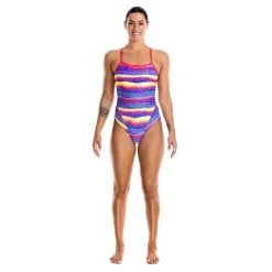 Funkita Damen Badeanzug Crystal Wave -Schwimmausrüstung Funkita Damen Badeanzug Crystal Wave 2 02