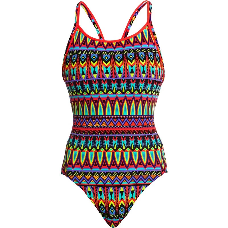 Funkita Damen Badeanzug Fire Tribe Diamond Back 3 Funkita Damen Badeanzug Fire Tribe Diamond Back