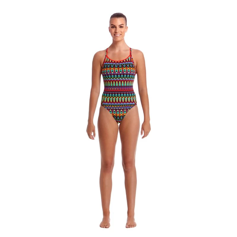 Funkita Damen Badeanzug Fire Tribe Diamond Back 4 Funkita Damen Badeanzug Fire Tribe Diamond Back – Bild 2