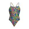 Funkita Damen Badeanzug Spin The Bottle Single Strap -Schwimmausrüstung Funkita Damen Badeanzug Jungle Town Single Strap 857 01