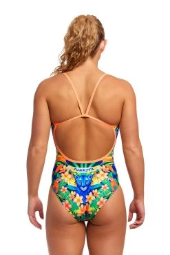 Funkita Damen Badeanzug Jungle Town Single Strap -Schwimmausrüstung Funkita Damen Badeanzug Sea Stars Single Strap 856 03
