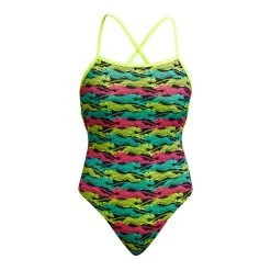 Funkita Damen Badeanzug Speed Cheat Strapped In
