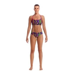 Funkita Damen Bikini Oberteil Top Squiggle Piggle -Schwimmausrüstung Funkita Damen Bikini Oberteil Top Squiggle Piggle 38 02