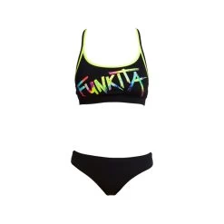 Funkita Damen Sports Brief Still Black Bikinihose