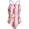 Funkita Mädchen Badeanzug Splat Stat Strapped In -Schwimmausrüstung Funkita Maedchen Badeanzug Splat Stat Strapped In 108 01