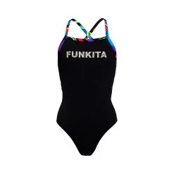 Funkita Mädchen Badeanzug Beat It Black Strapped In