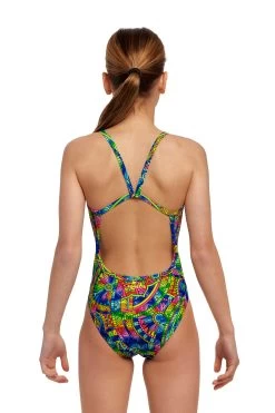 Funkita Mädchen Badeanzug Spin The Bottle Single Strap -Schwimmausrüstung Funkita Mdchen Badeanzug Spin The Bottle Single Strap 844 03