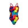 Funkita Mädchen Badeanzug Blocked Single Strap -Schwimmausrüstung Funkita Mdchen Badeanzug Spin The Bottle Single Strap 845 01