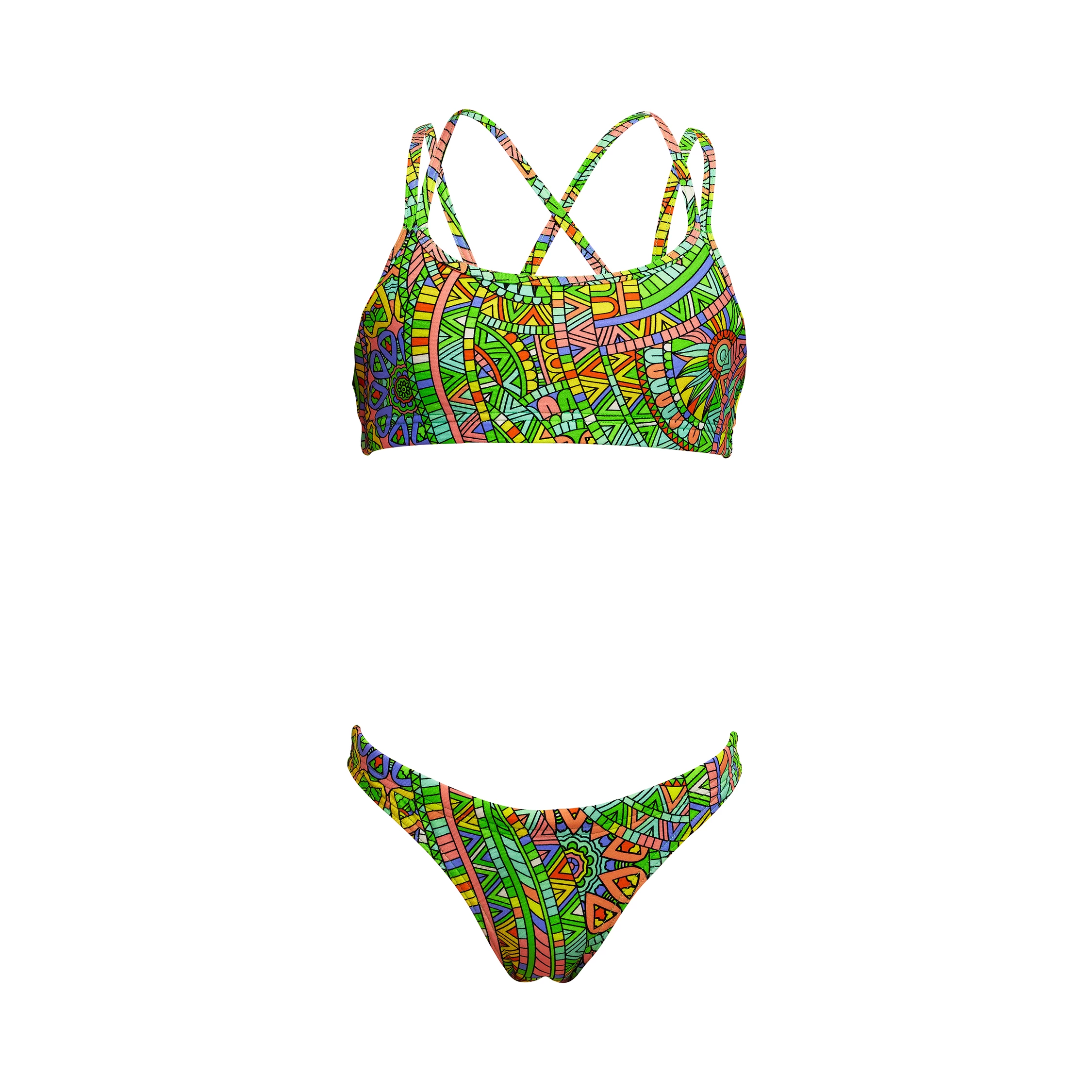 Funkita Mädchen Bikini Minty Mixer Criss Cross 3 Funkita Mädchen Bikini Minty Mixer Criss Cross