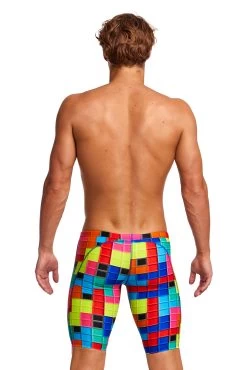 Funky Trunks Jammer Herren Blocked Badehose -Schwimmausrüstung Funky Trunks Jammer Herren Rain Down Badehose 874 03
