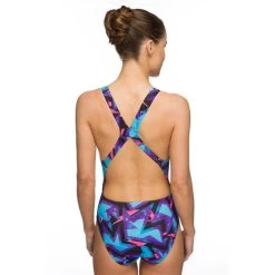 Maru Damen Badeanzug ZIGZAG Pacer Fast Back -Schwimmausrüstung Maru Damen Badeanzug ORIGAMI Pacer Vault Back 645 02