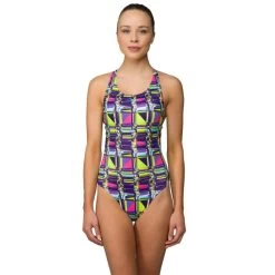 Maru Damen Badeanzug Dazzle Pacer X-Back
