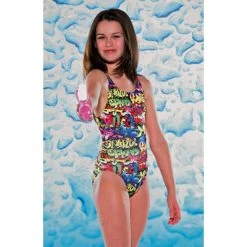Maru Mädchen Badeanzug SCRIBBLE
