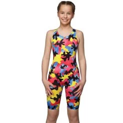 Maru Mädchen Badeanzug Mit Bein CAMO