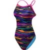 TYR Damen Badeanzug FRESNO Purple-multi Crosscutfit Tieback -Schwimmausrüstung TYR Damen Badeanzug FRESNO blue multi Crosscutfit Tieback 735 01