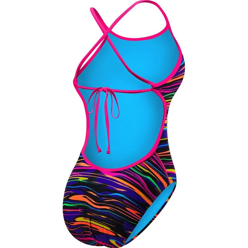 TYR Damen Badeanzug FRESNO Purple-multi Crosscutfit Tieback 4 TYR Damen Badeanzug FRESNO Purple-multi Crosscutfit Tieback – Bild 2