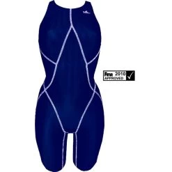 Yingfa Kneeskin Women Blau/weiß Wettkampf Schwimmanzug