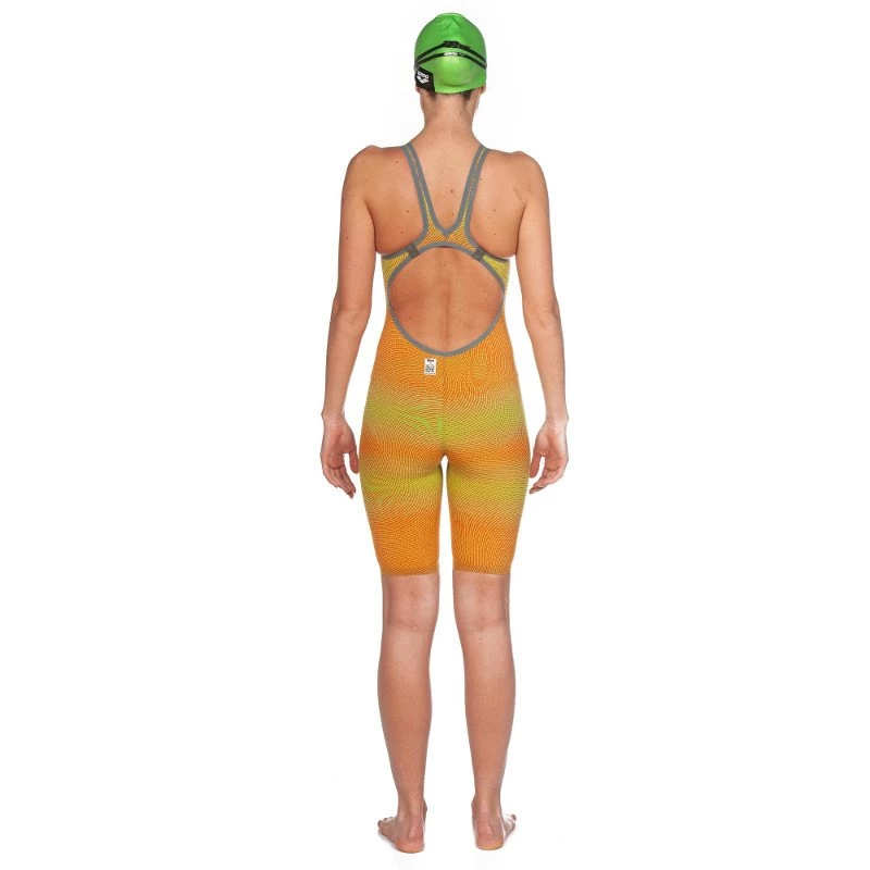 Arena Carbon Air 2 Wettkampfanzug Lime-orange Offener Rücken 4 Arena Carbon Air 2 Wettkampfanzug Lime-orange Offener Rücken – Bild 2