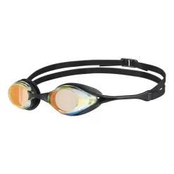 Arena Cobra Swipe Mirror Black Yellow-copper Indoor