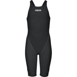 Arena Mädchen Wettkampfanzug Powerskin ST 2.0 Schwarz Offener Rücken